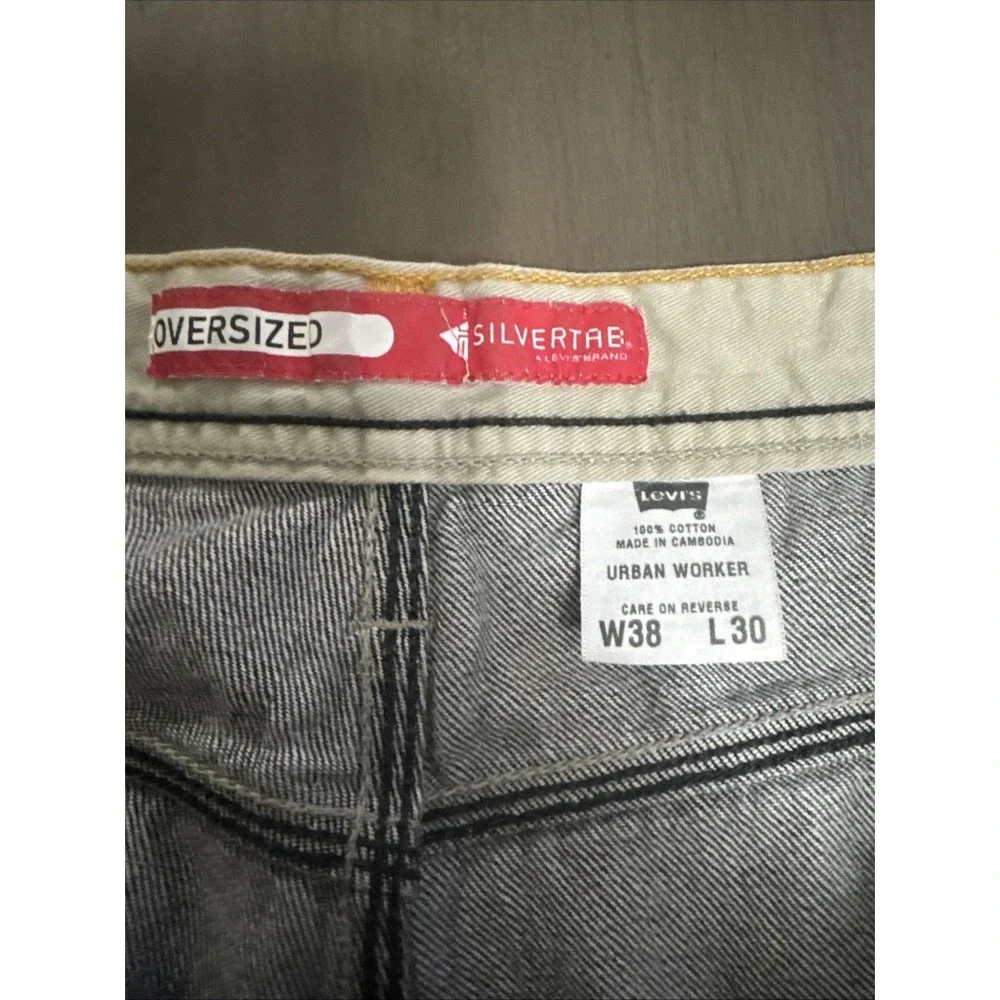 VTG Levis‎ Jeans Mens 40x30 SilverTab Skater Oversized Urban Worker   Jnco Style